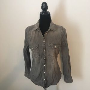 Women's Merona denim button down shirt
